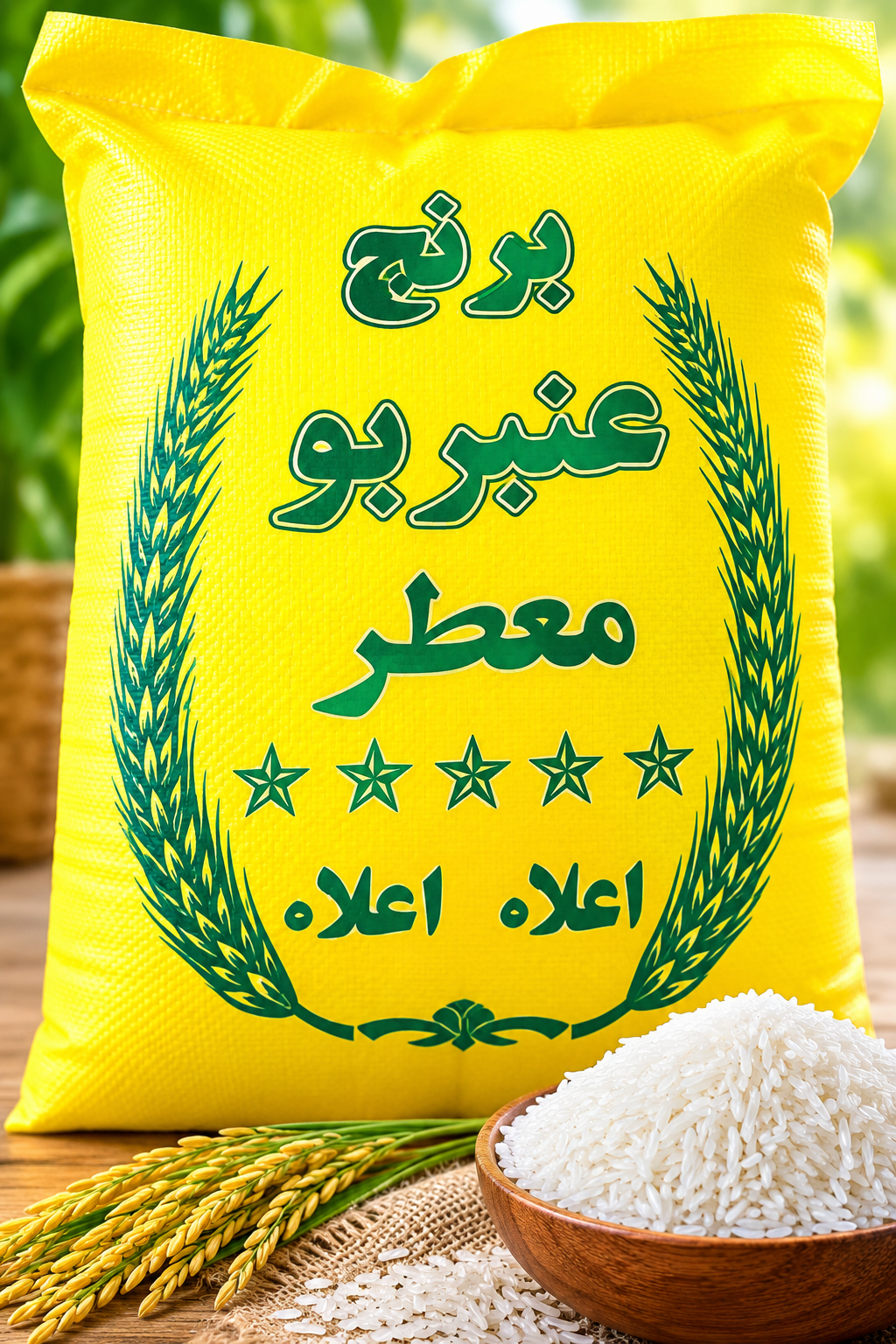 برنج ایرانی عنبر بو معطر درجه یک ارسال رایگان